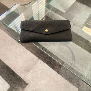 Authentic Louis Vuitton Black Emprente Women’s Wallet